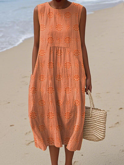 Künstlerisches Strandkleid.