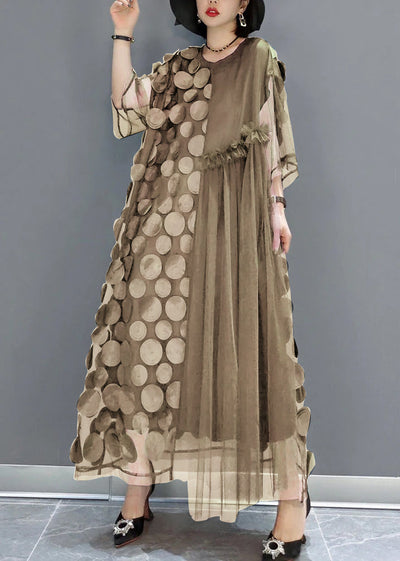 Asymmetrisches Tüll-Abendkleid