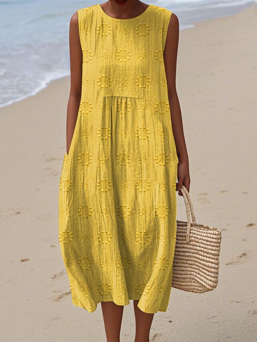 Künstlerisches Strandkleid.