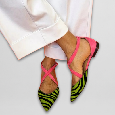 Judith | Elegante Ballerinas mit raffinierten Riemen