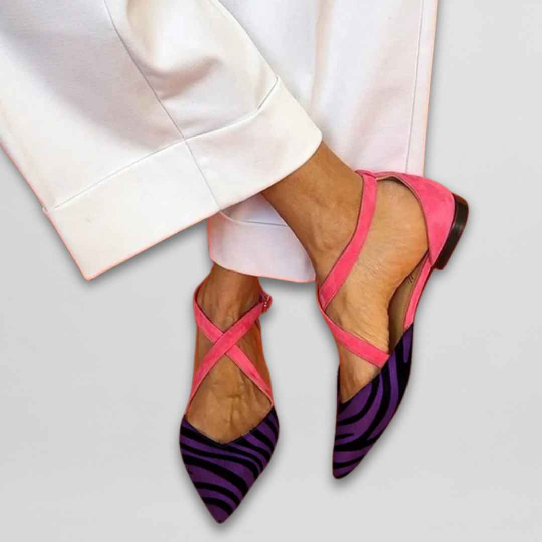 Judith | Elegante Ballerinas mit raffinierten Riemen