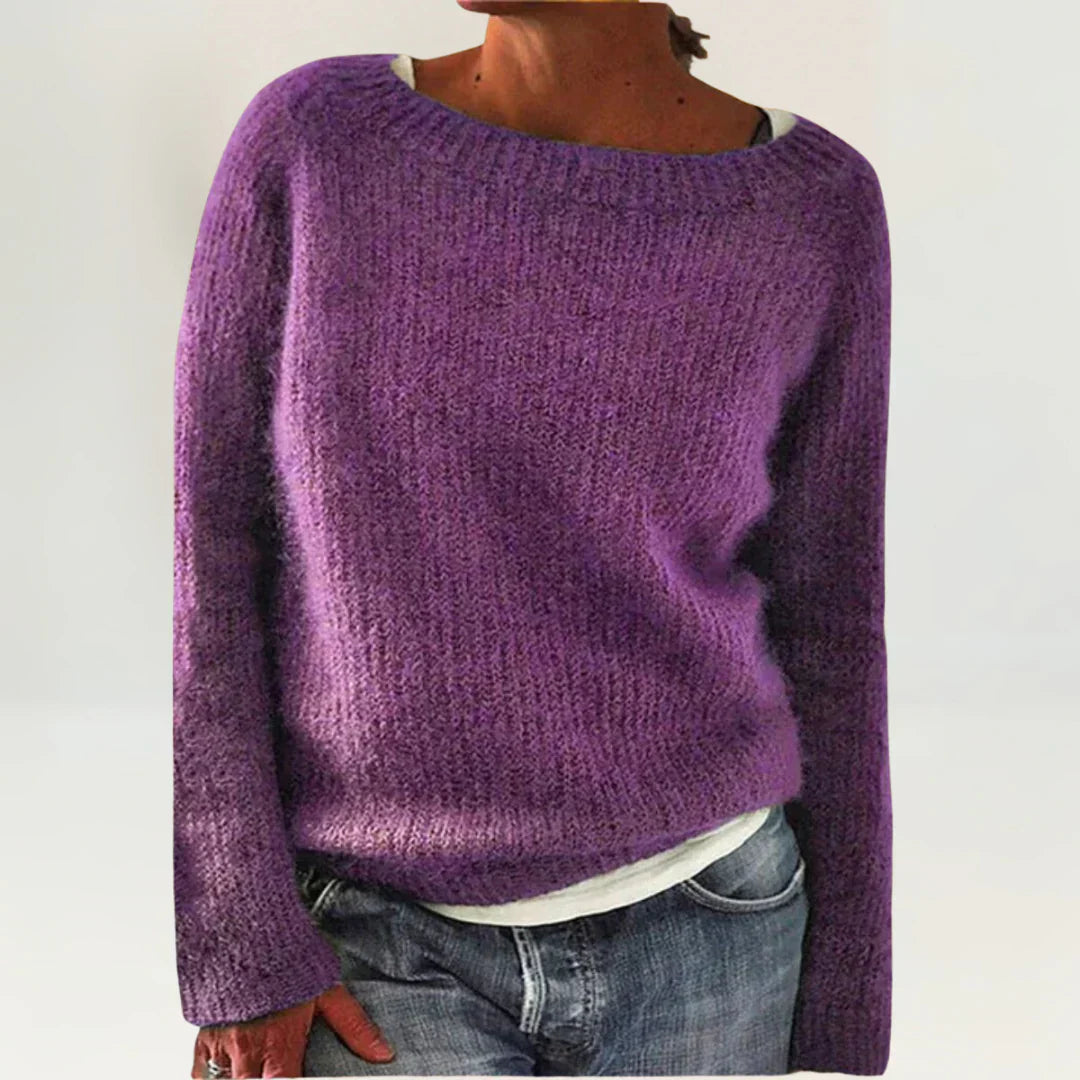 Gemütlicher und lässiger Strickpullover