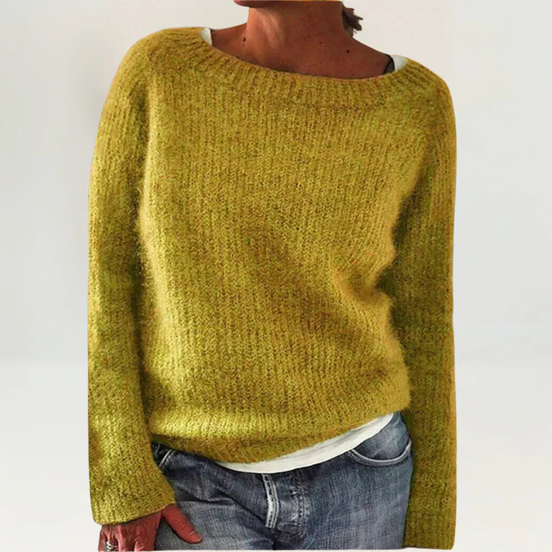 Gemütlicher und lässiger Strickpullover