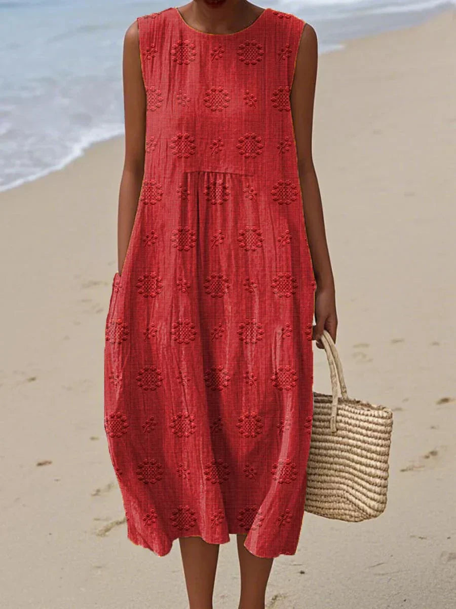 Künstlerisches Strandkleid.