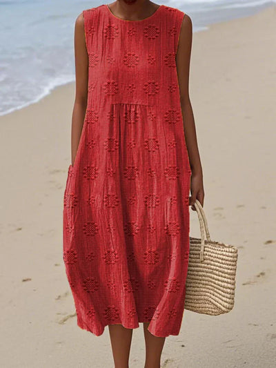 Künstlerisches Strandkleid.