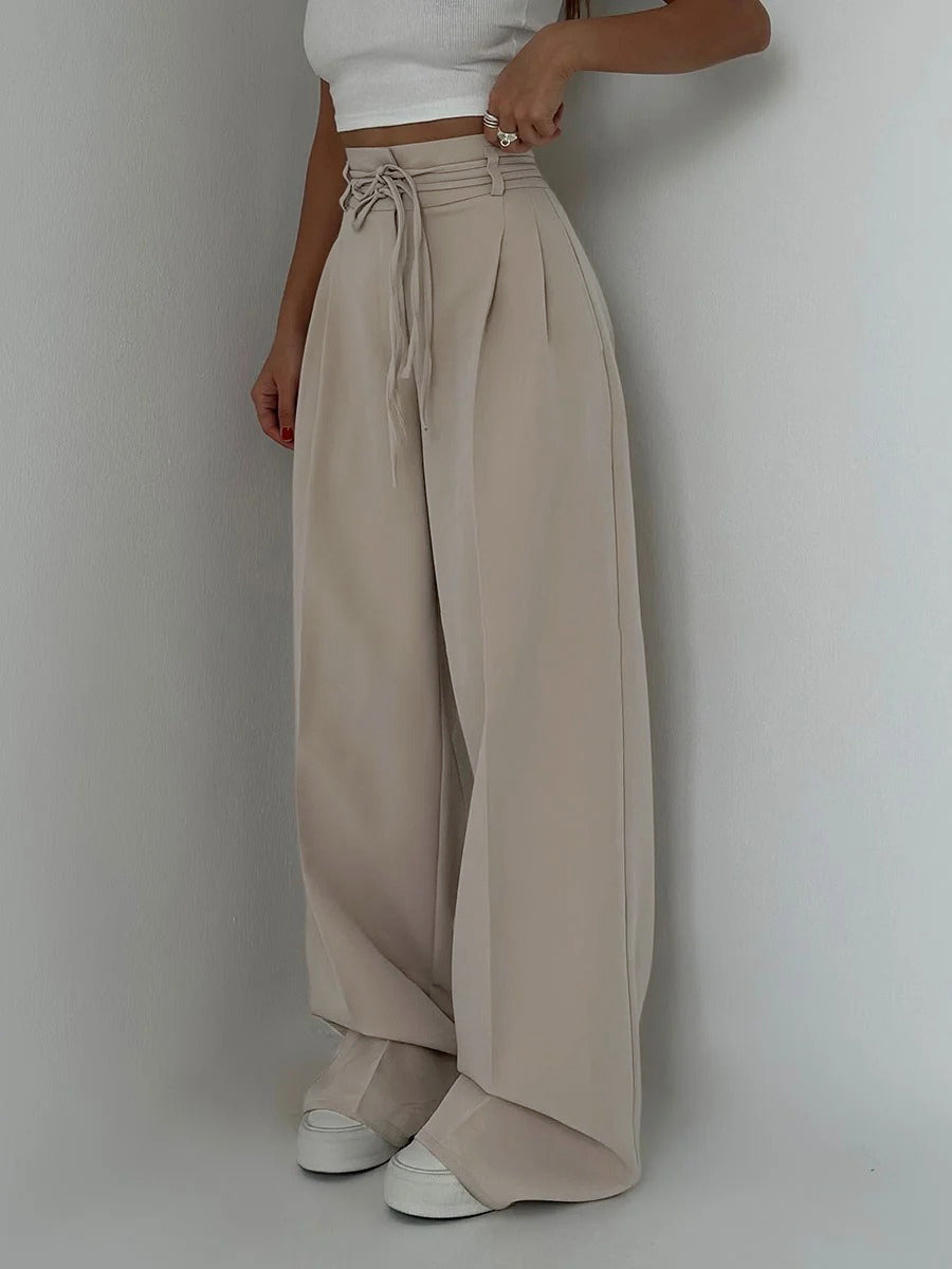 Elegante Freizeit-Hosen mit Kordelzug