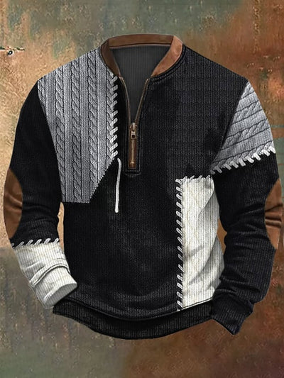 Casual Pullover mit halbem Kragen