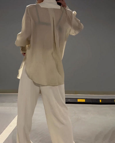 Set mit Hemd und Hose im Patch-Stil