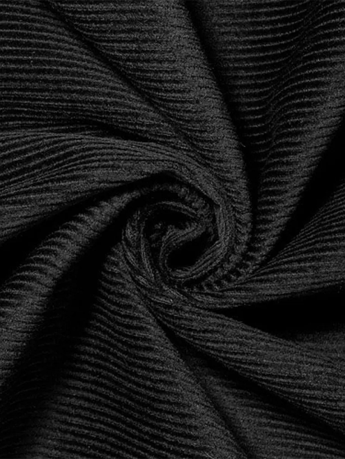 Retro-Sweater mit Wildlederdetails