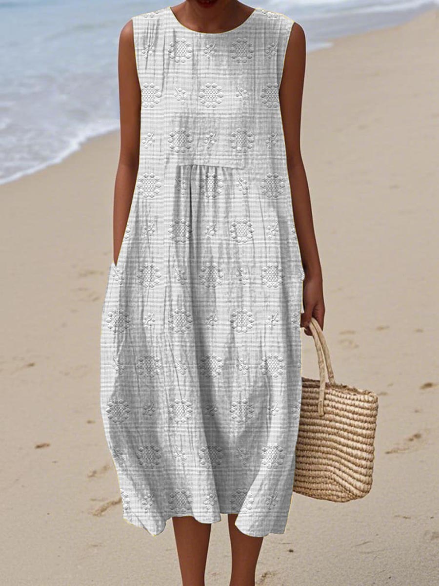 Künstlerisches Strandkleid.