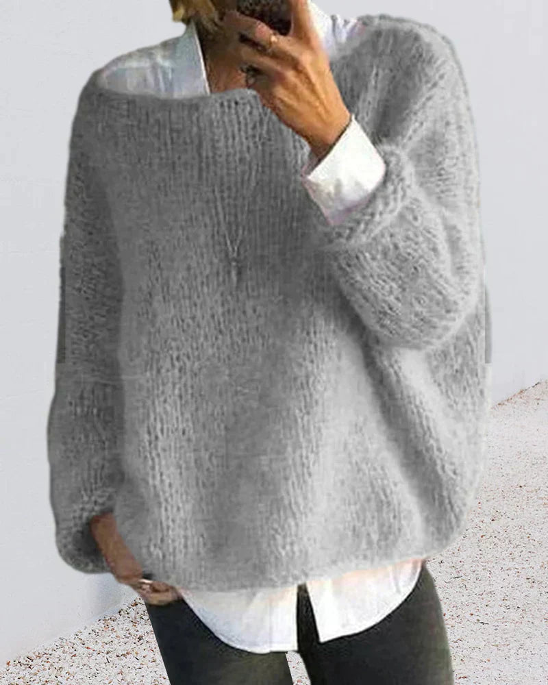 Gemütlicher und atmungsaktiver Strickpullover