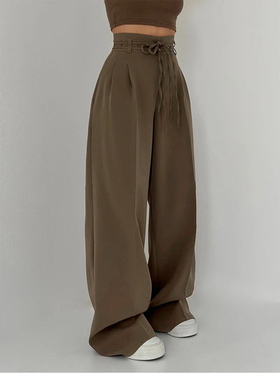 Elegante Freizeit-Hosen mit Kordelzug