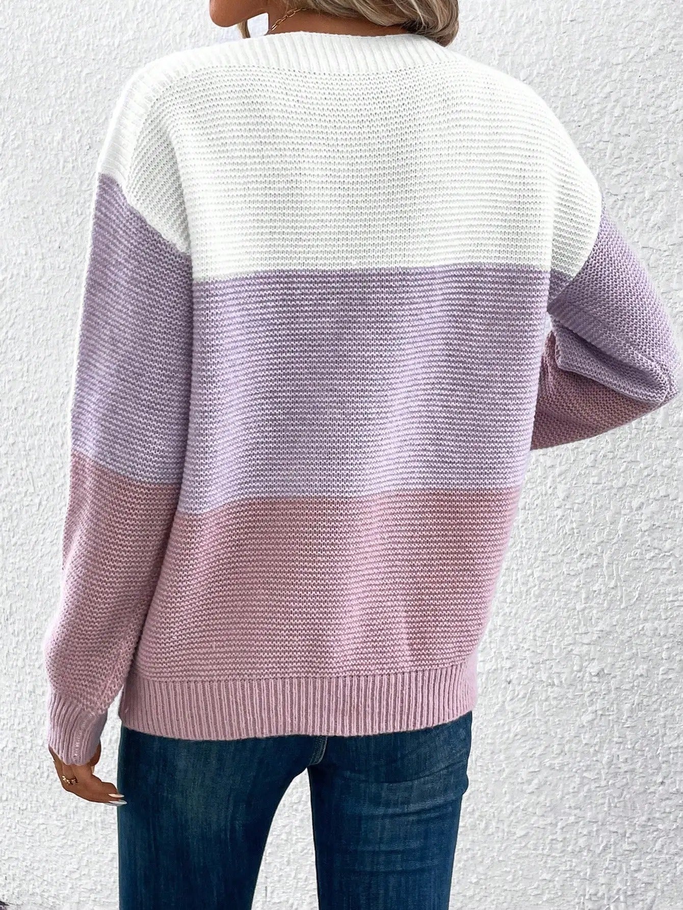 Gemütlicher, gradientfarbener Pullover