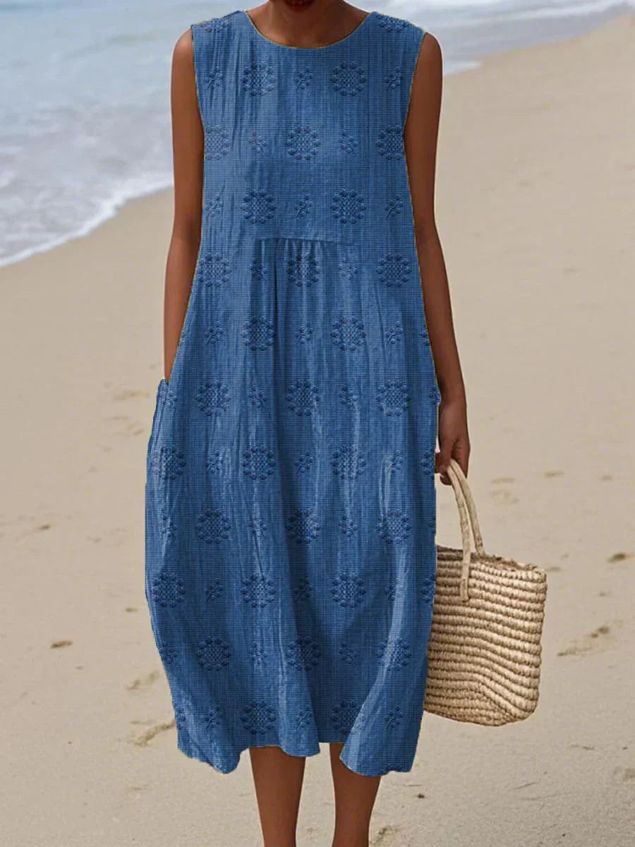 Künstlerisches Strandkleid.