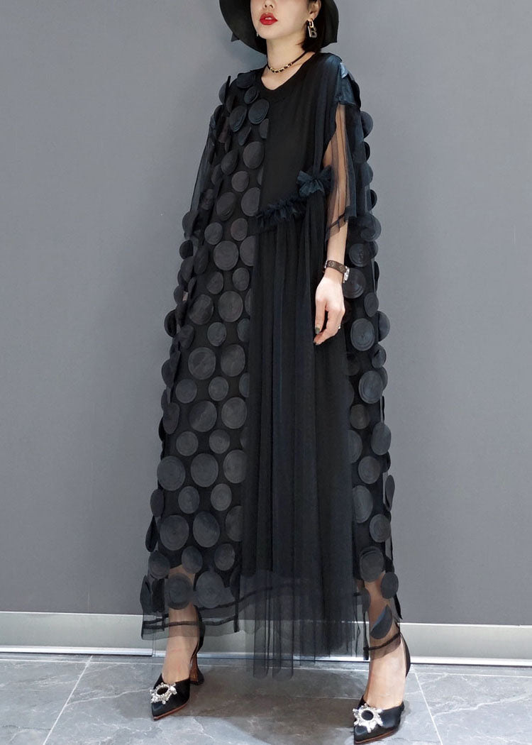 Asymmetrisches Tüll-Abendkleid