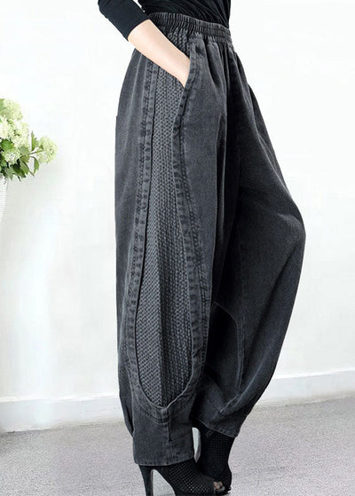 Herbstliche Patchwork-Jeans