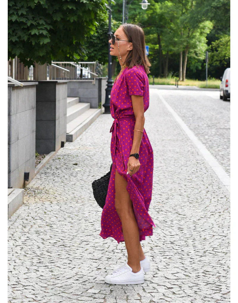 Suzanne | Elegantes Kleid mit V-Ausschnitt