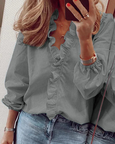Enola | Charmante Bluse mit verspielten Volants