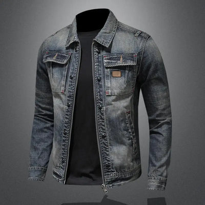Klassische Retro-Jeansjacke