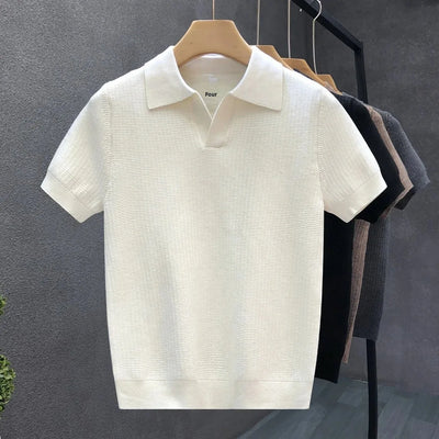 Atmungsaktives Strick-Polo-Shirt