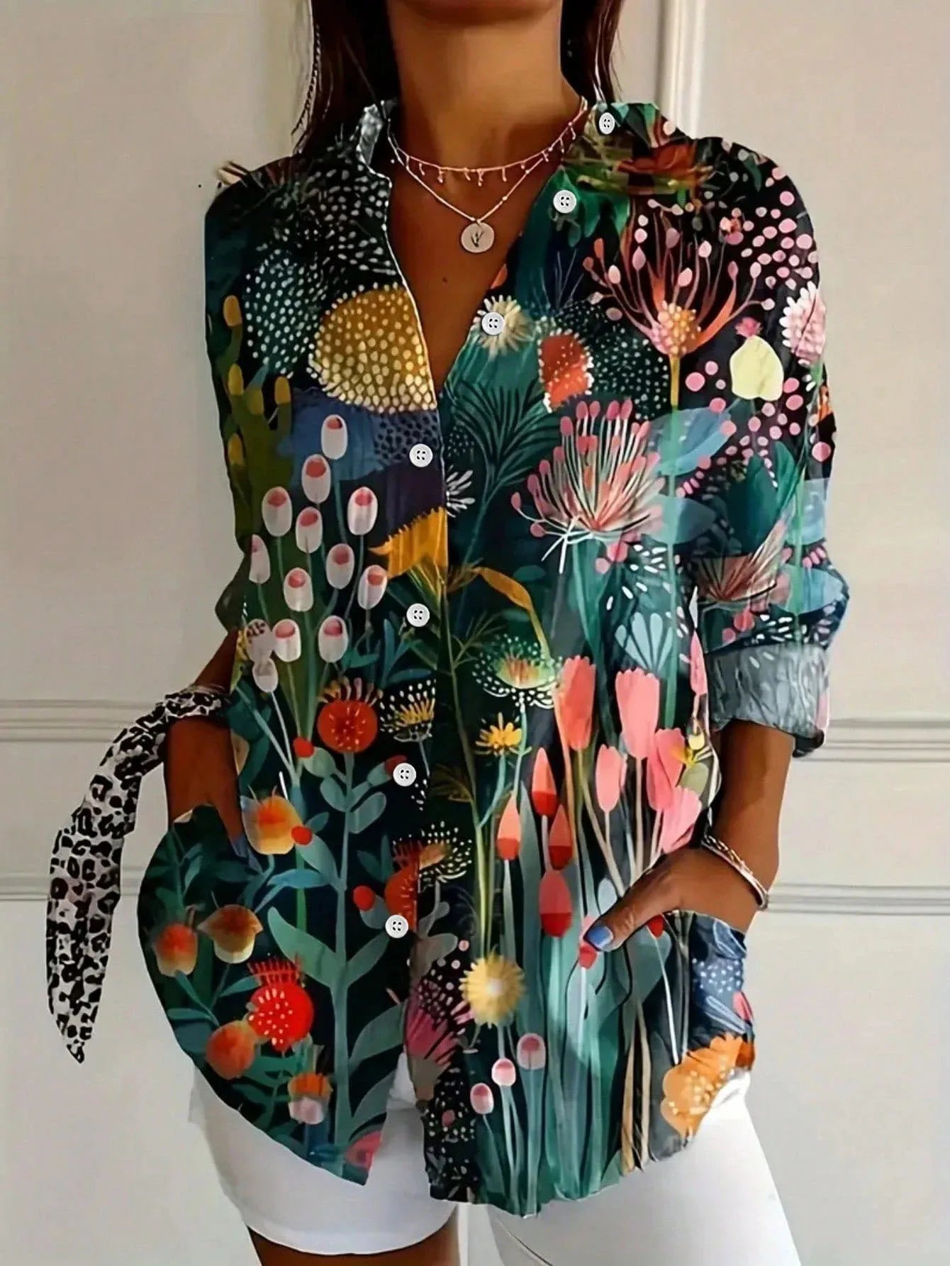 Annika | Bunte Bluse mit verspieltem Druck