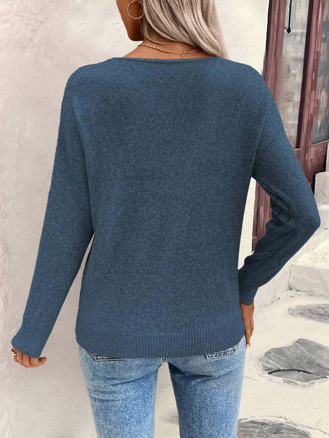 Blythe | Lässiger Pullover mit V-Ausschnitt