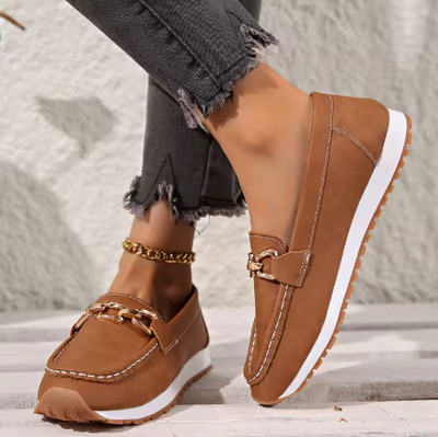 Bequeme und rutschfeste orthopädische Mokassins