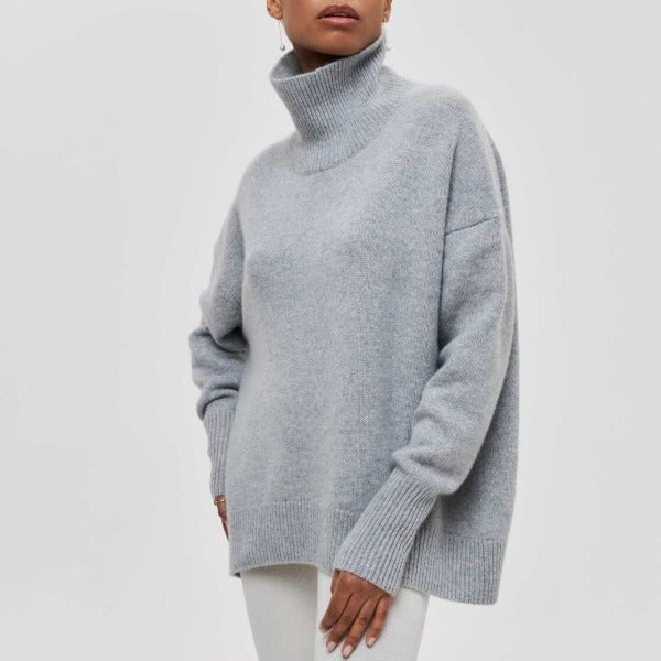 Eleganter und lässiger Rollkragenpullover