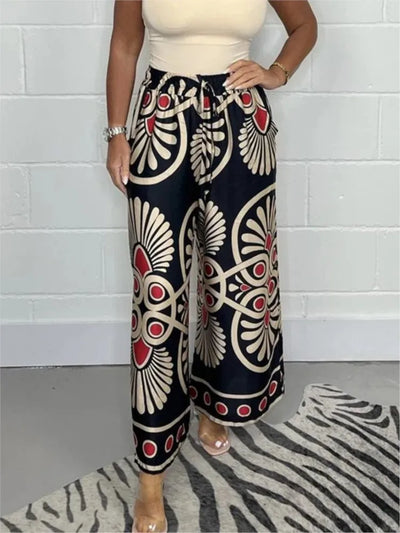Casandra | Elegante Boho-Hose mit weitem Bein