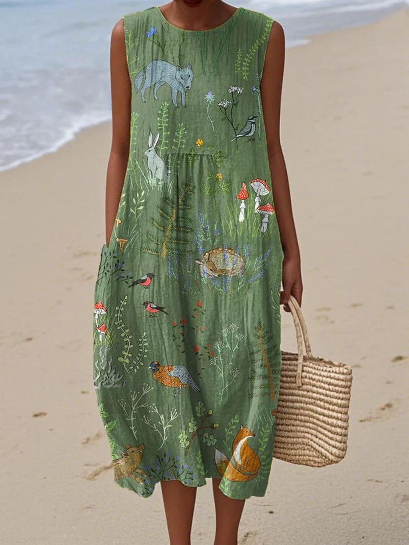 Künstlerisches Strandkleid