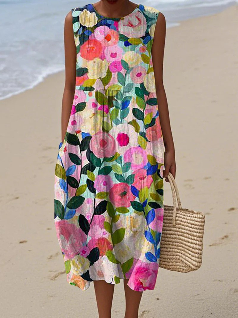 Künstlerisches Strandkleid