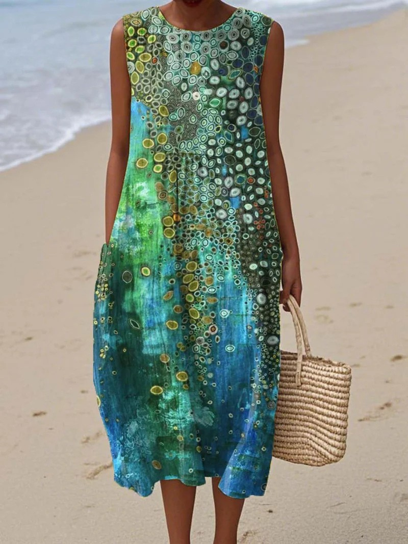 Künstlerisches Strandkleid