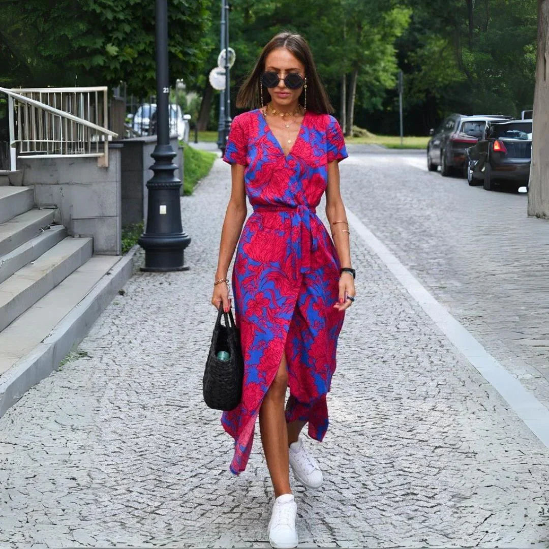 Suzanne | Elegantes Kleid mit V-Ausschnitt