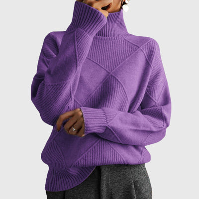 Angela - Pullover mit Stehkragen