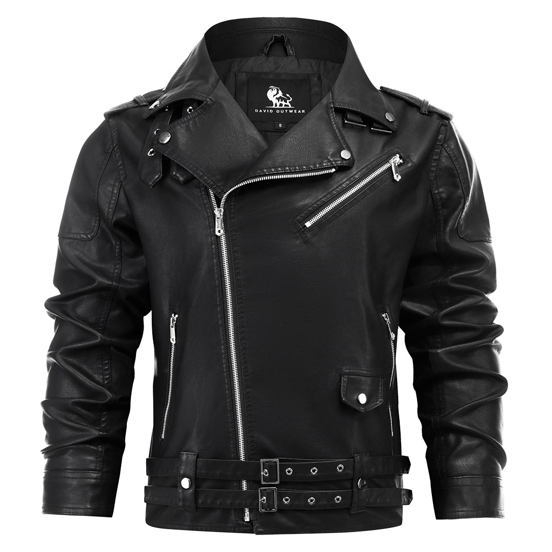 Moderne PU-Lederjacke