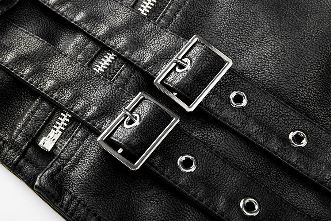 Moderne PU-Lederjacke