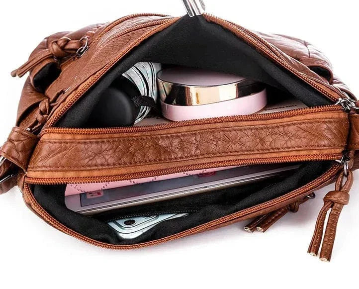 Elegante, weiche Lederhandtasche