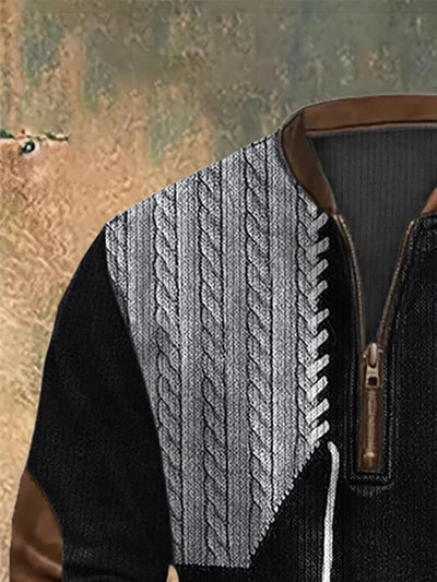 Casual Pullover mit halbem Kragen