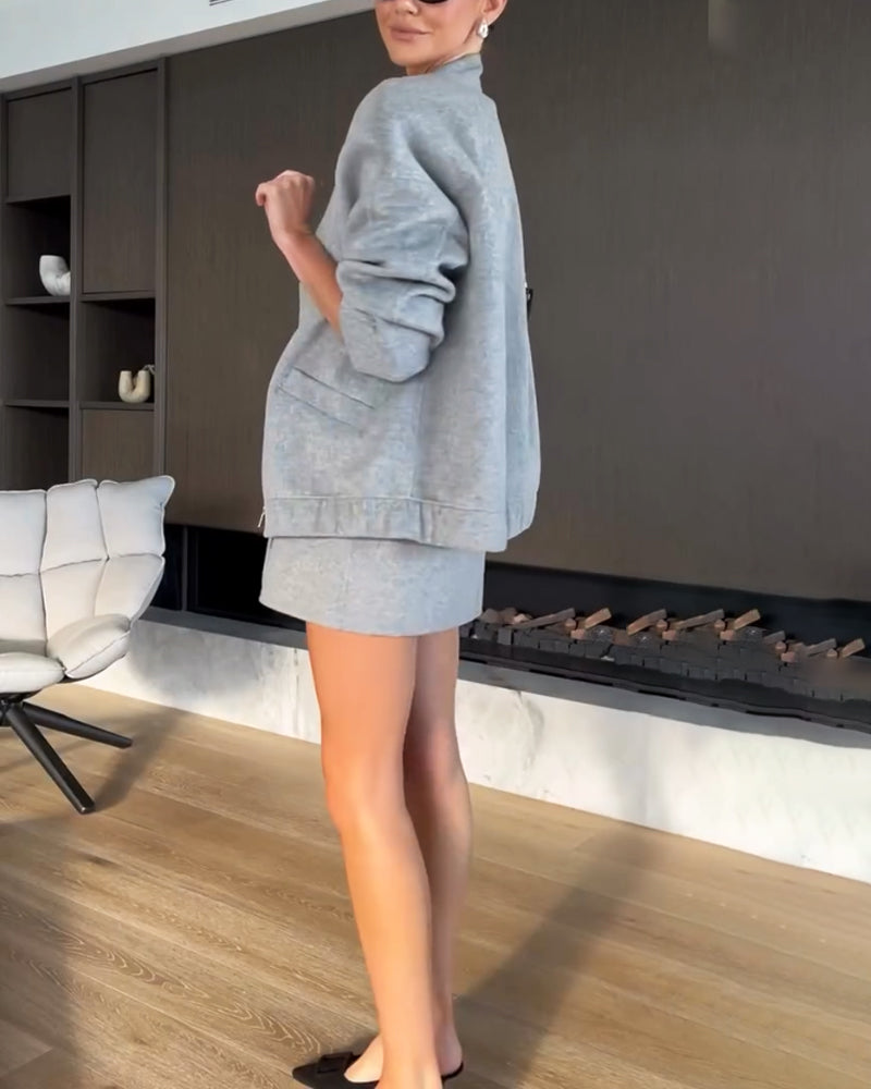 Universelles Set aus Jacke und Rock