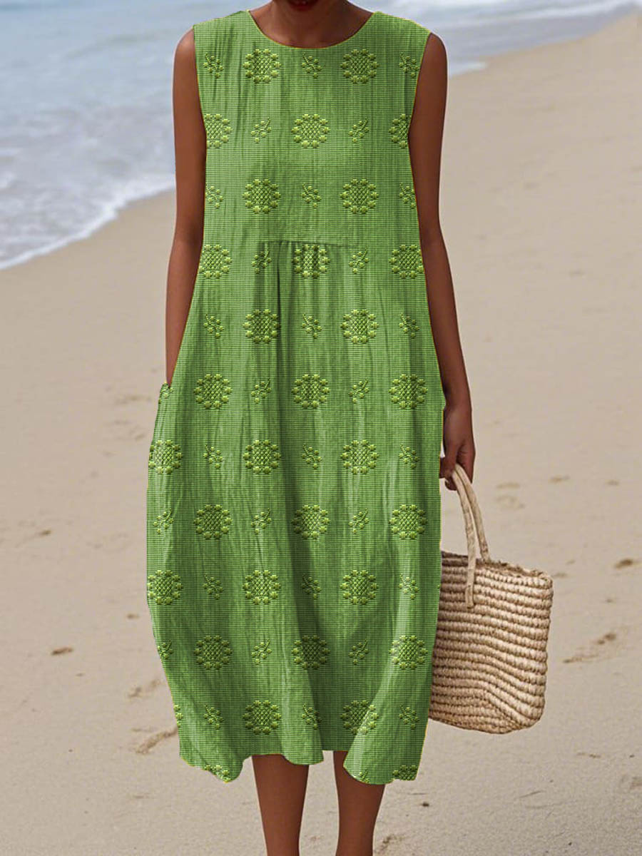 Künstlerisches Strandkleid.