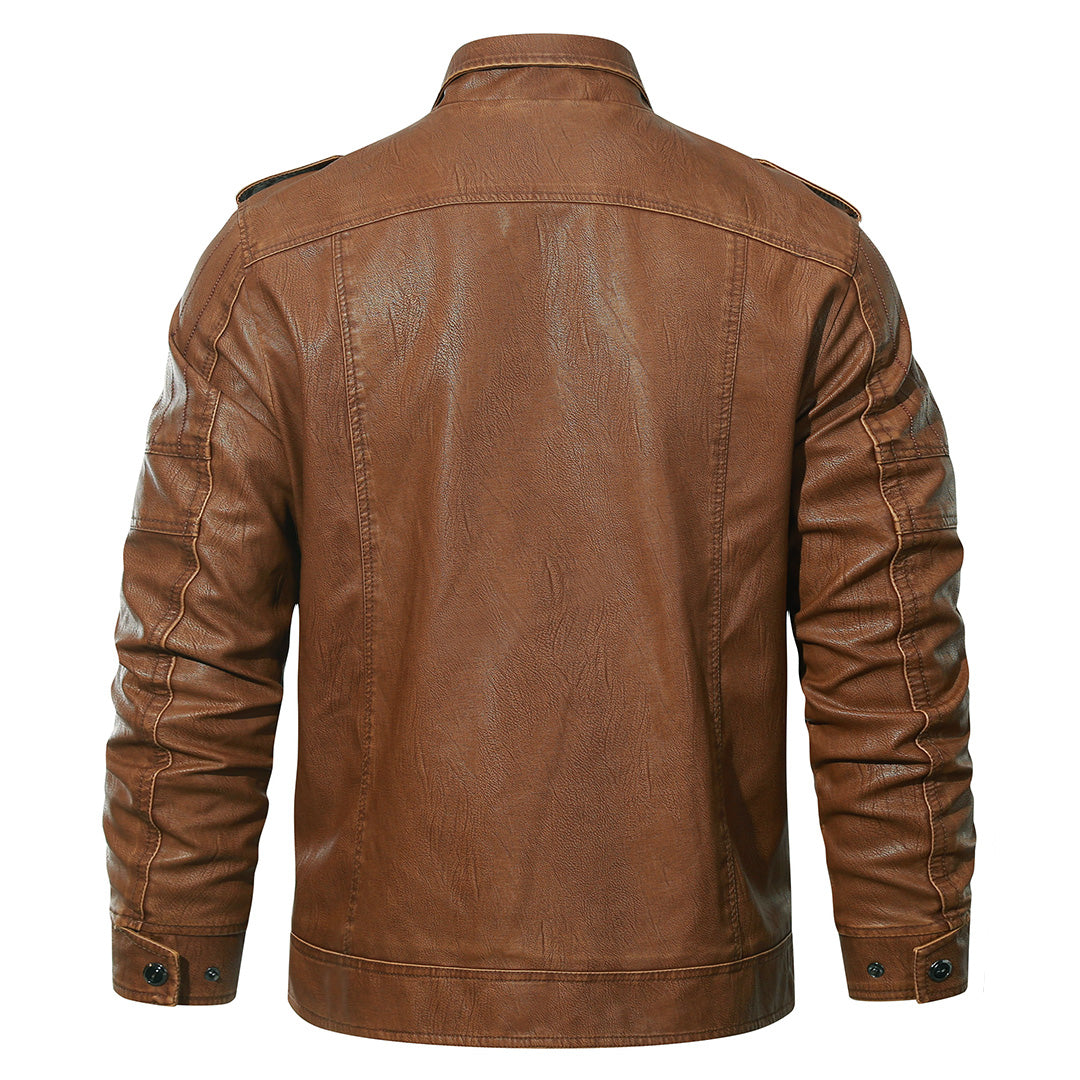 PU-Leder-Motorradjacke