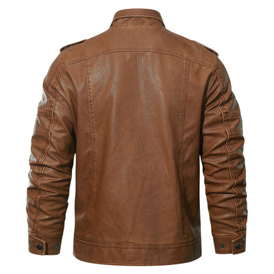 PU-Leder-Motorradjacke