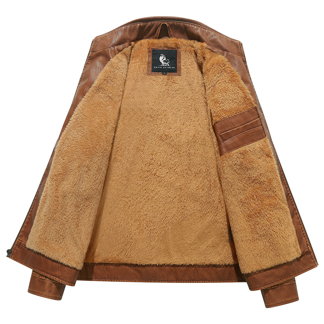 PU-Leder-Motorradjacke