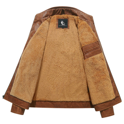 PU-Leder-Motorradjacke