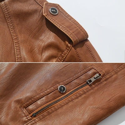 PU-Leder-Motorradjacke