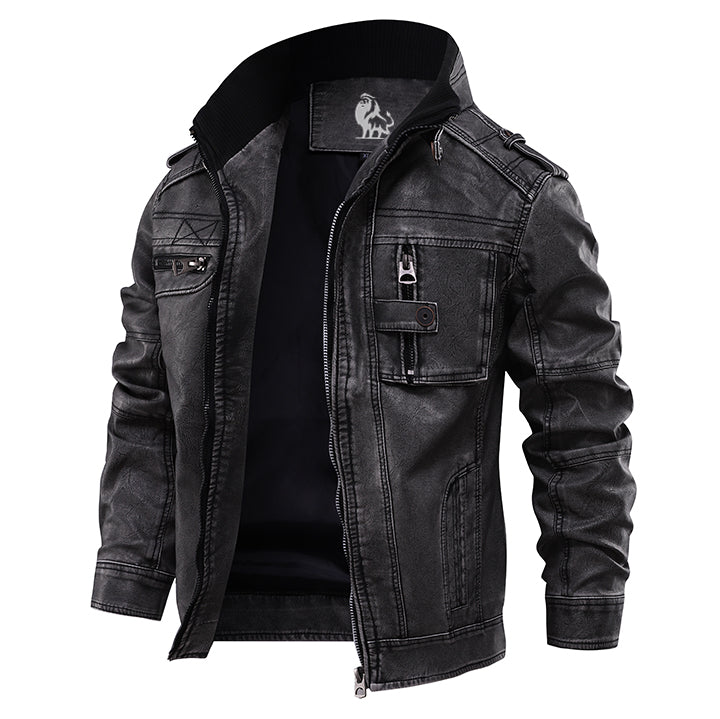 Elegante Urbane PU-Lederjacke