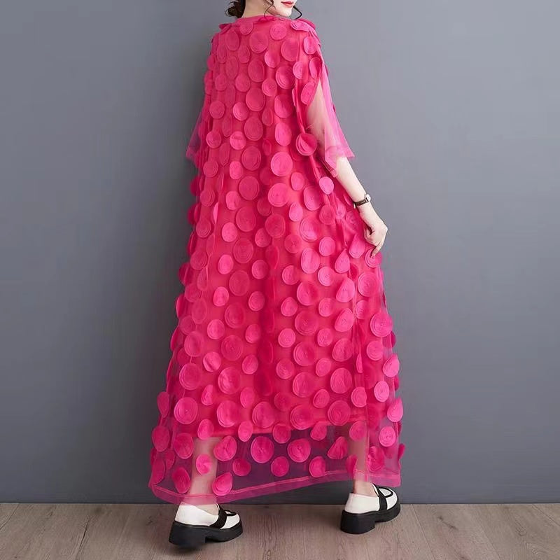 Asymmetrisches Tüll-Abendkleid