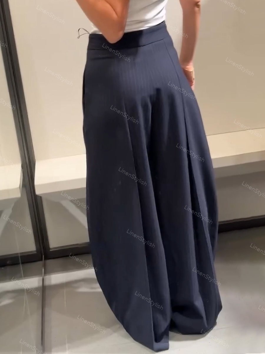 Elegante Streifenhose für den Alltag