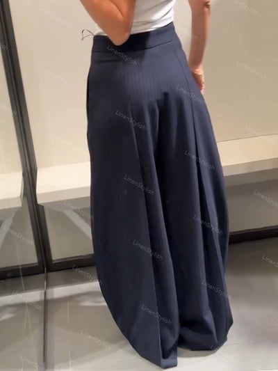 Elegante Streifenhose für den Alltag