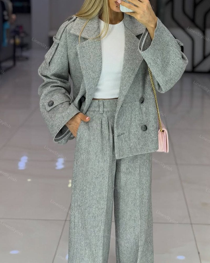 Elegantes Set aus Jacke und Hose